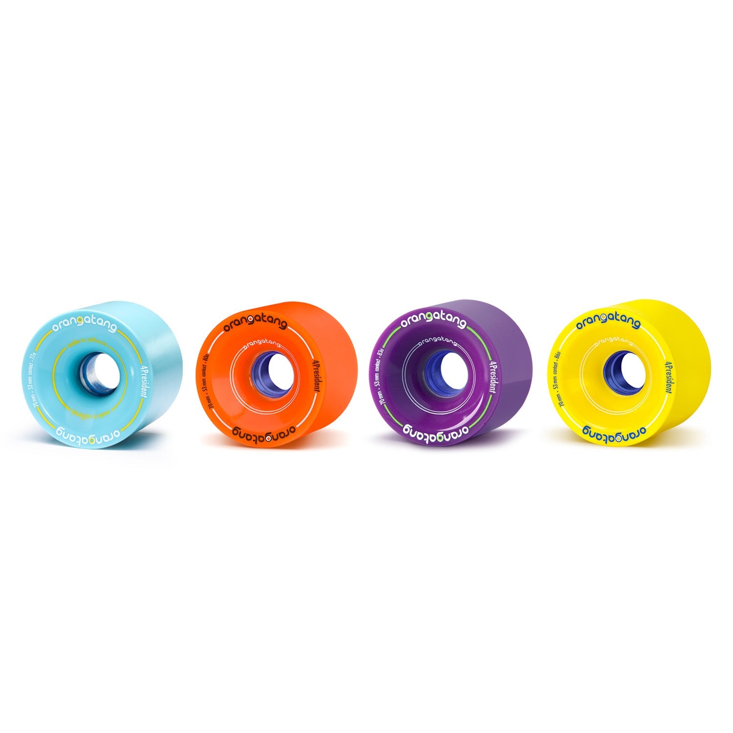 Orangatang 70mm 4President longboard skateboard wheels (hero)