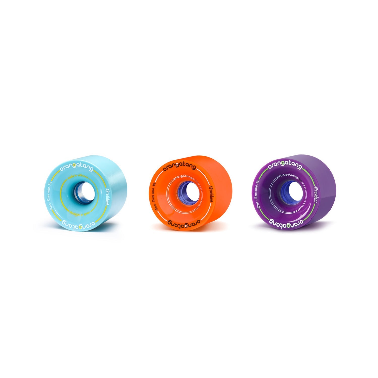 Orangatang 70mm 4President longboard skateboard wheels (hero)