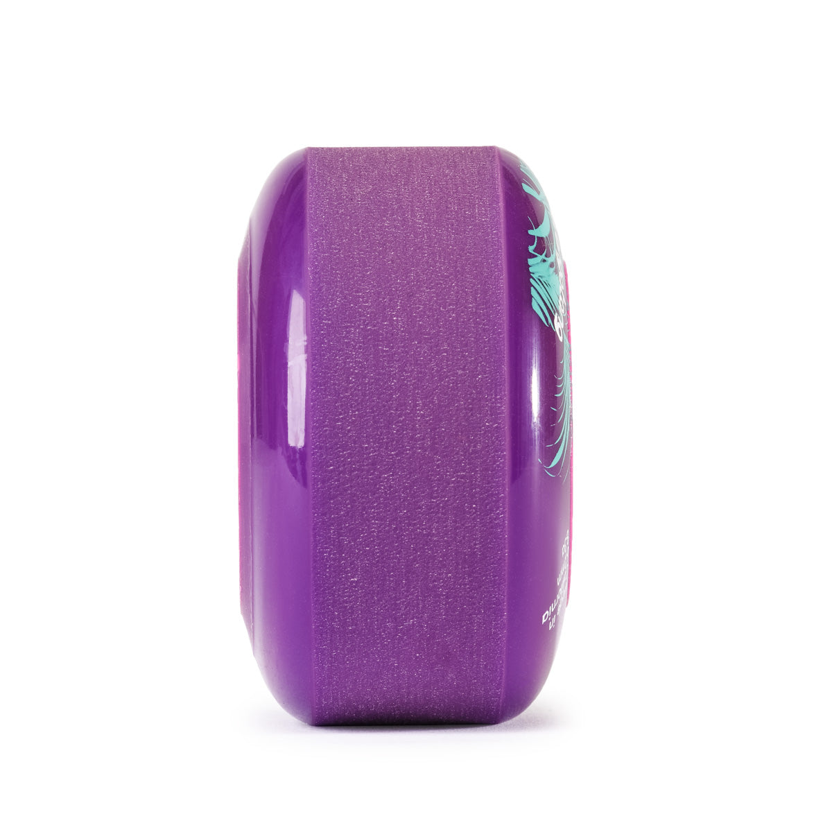 Orangatang 62mm Skiff (83a, purple) longboard skateboard wheel (contact patch)