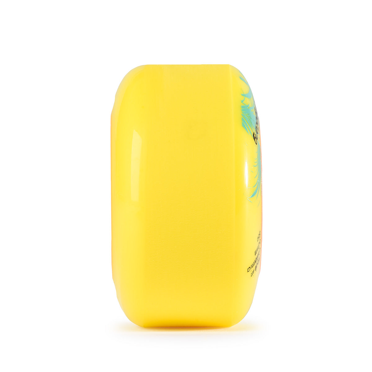 Orangatang 62mm Skiff (86a, yellow) longboard skateboard wheel (contact patch)
