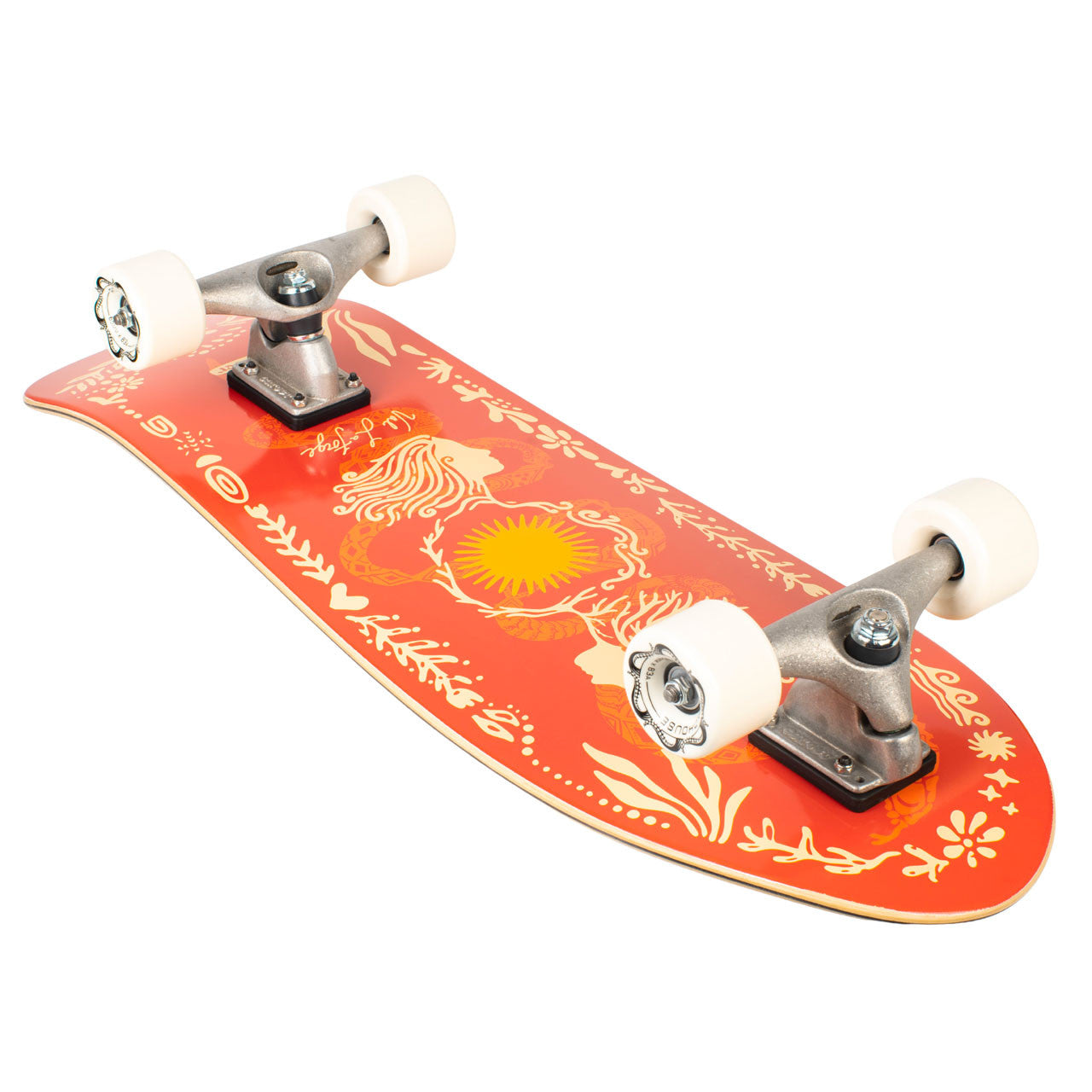 GRLSWIRL 31" Sunflower | Carver CX Surfskate Complete