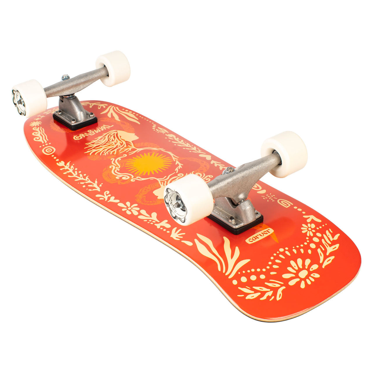 GRLSWIRL 31" Sunflower | Carver CX Surfskate Complete