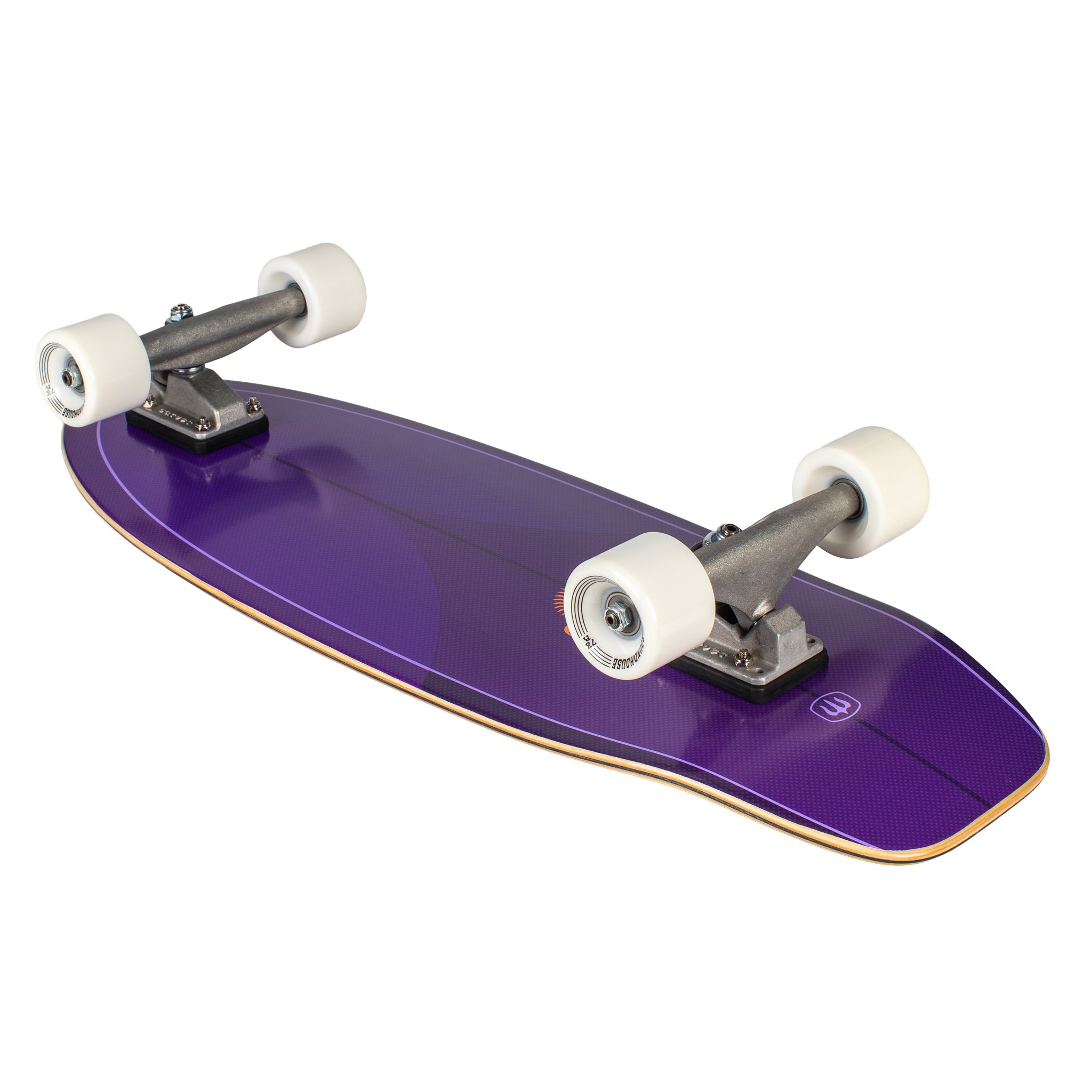 Carver Purple Haze Surfskate Complete with C5 Raw trucks