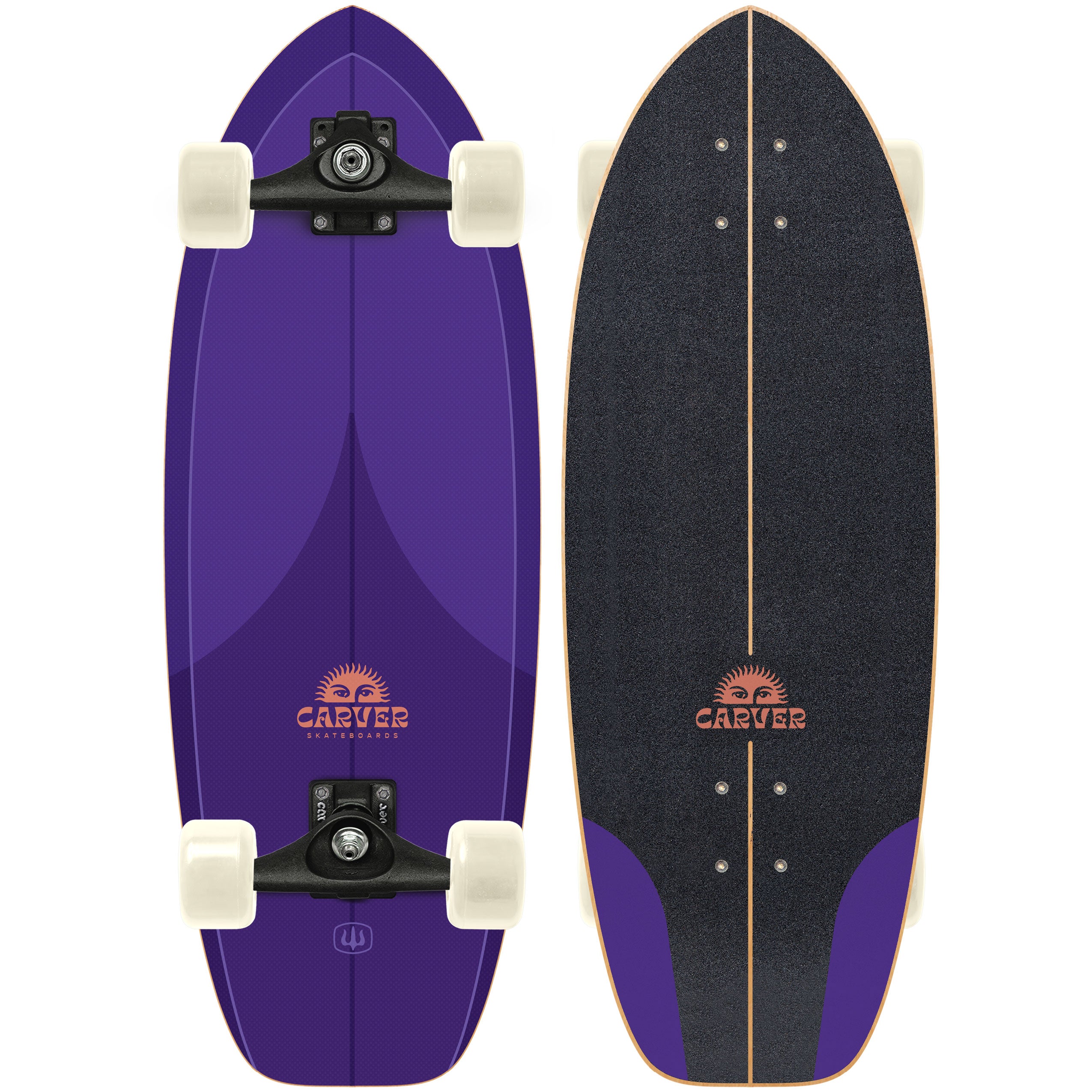 Carver Purple Haze Surfskate Complete with C5 Coal Satin trucks