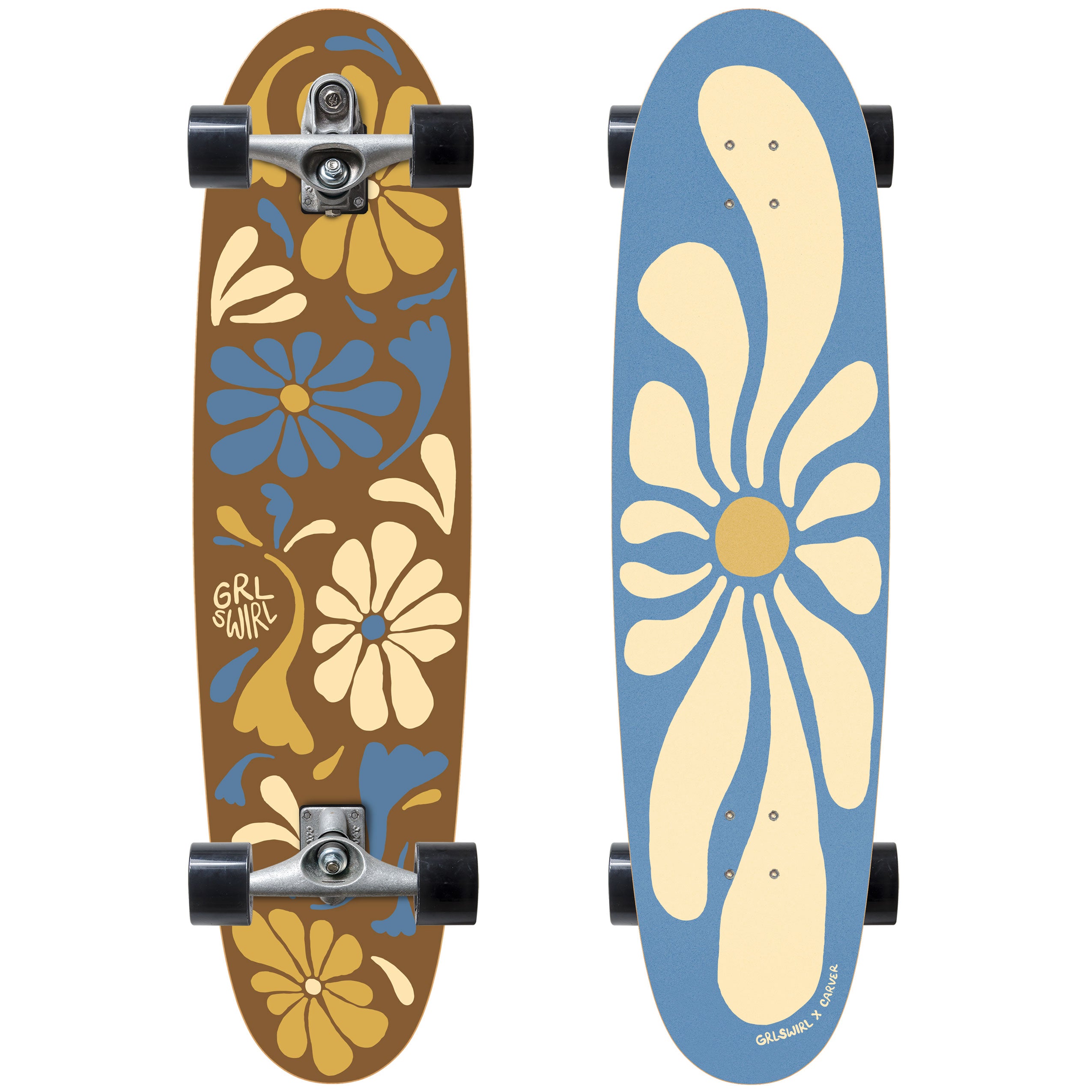 GRLSWIRL 38" Longswirl | Carver C7 Surfskate Complete