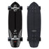 Carver Black Tip Carbon Fiber, 32.5" | C7 Surfskate Complete (top and bottom view)
