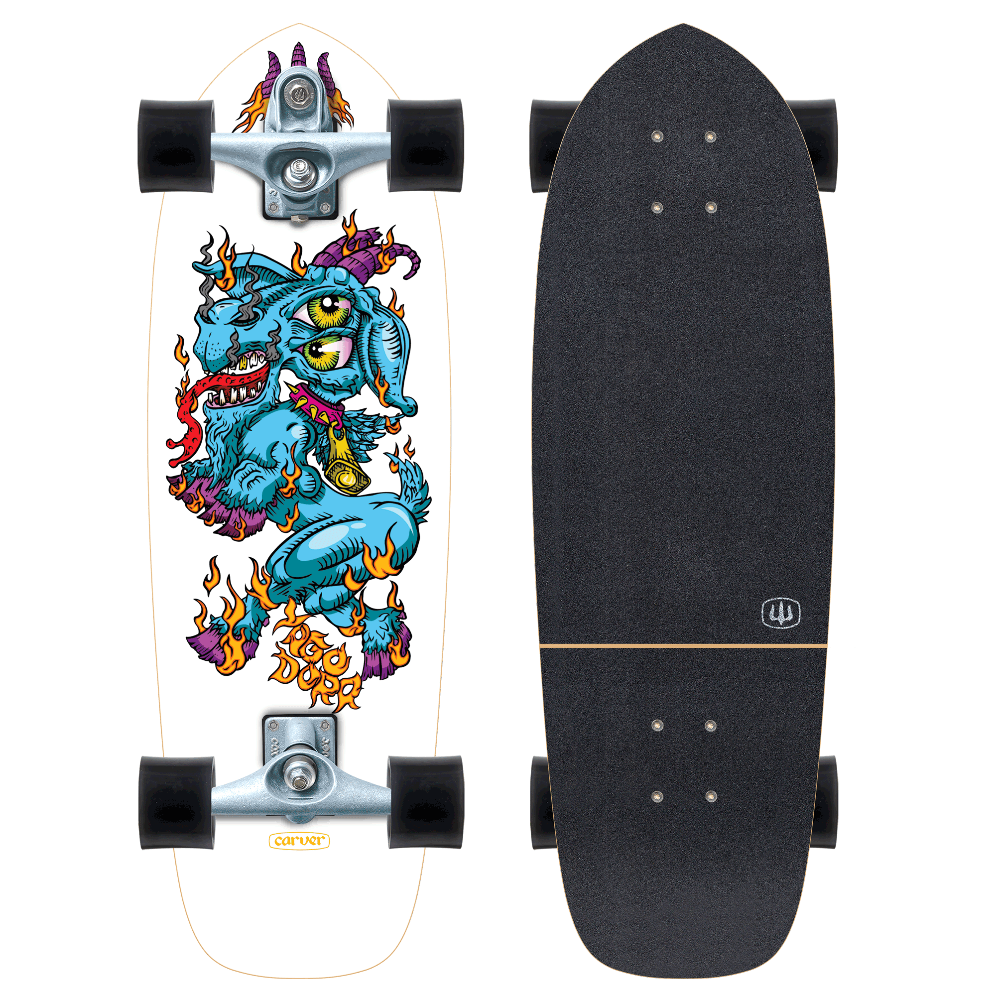 Carver 30.75" Yago Fire Goat | C7 Surfskate Complete