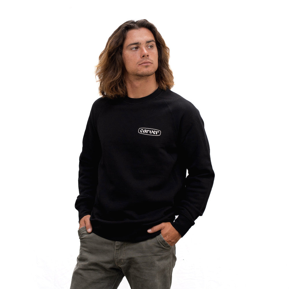Carver Shaper Diamond Crewneck, Black
