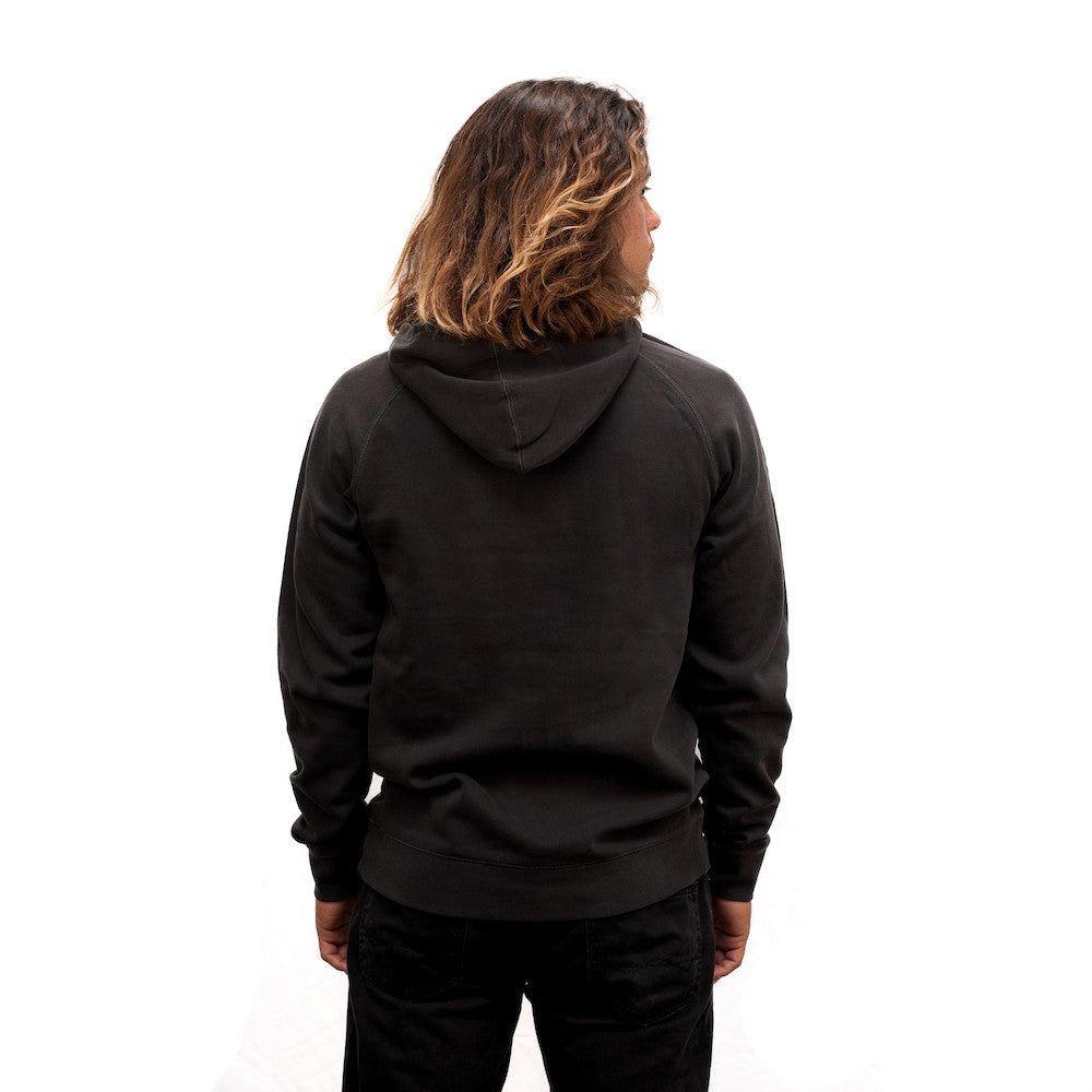 Carver Logo Pullover Hoodie, Faded Black