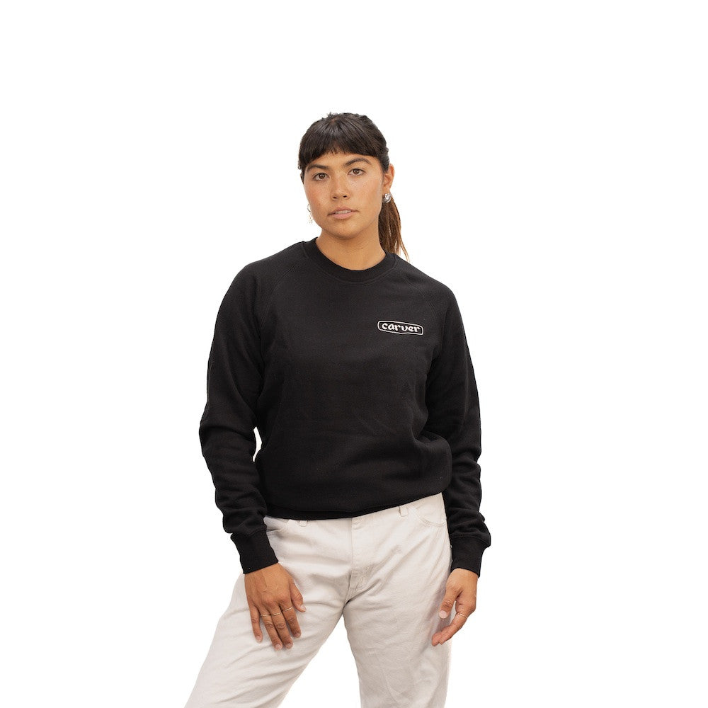 Carver Shaper Diamond Crewneck, Black