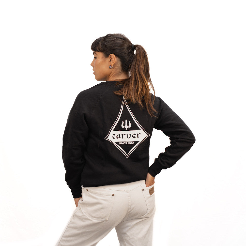 Carver Shaper Diamond Crewneck, Black