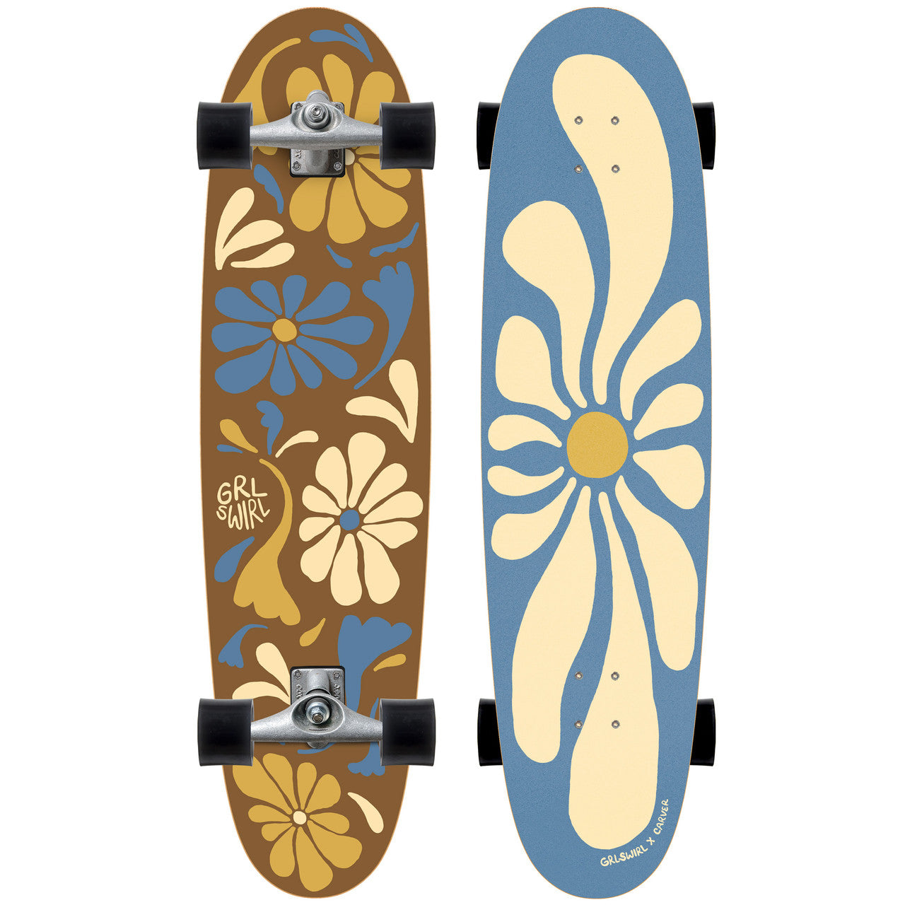 GRLSWIRL 38" Longswirl | Carver CX Surfskate Complete