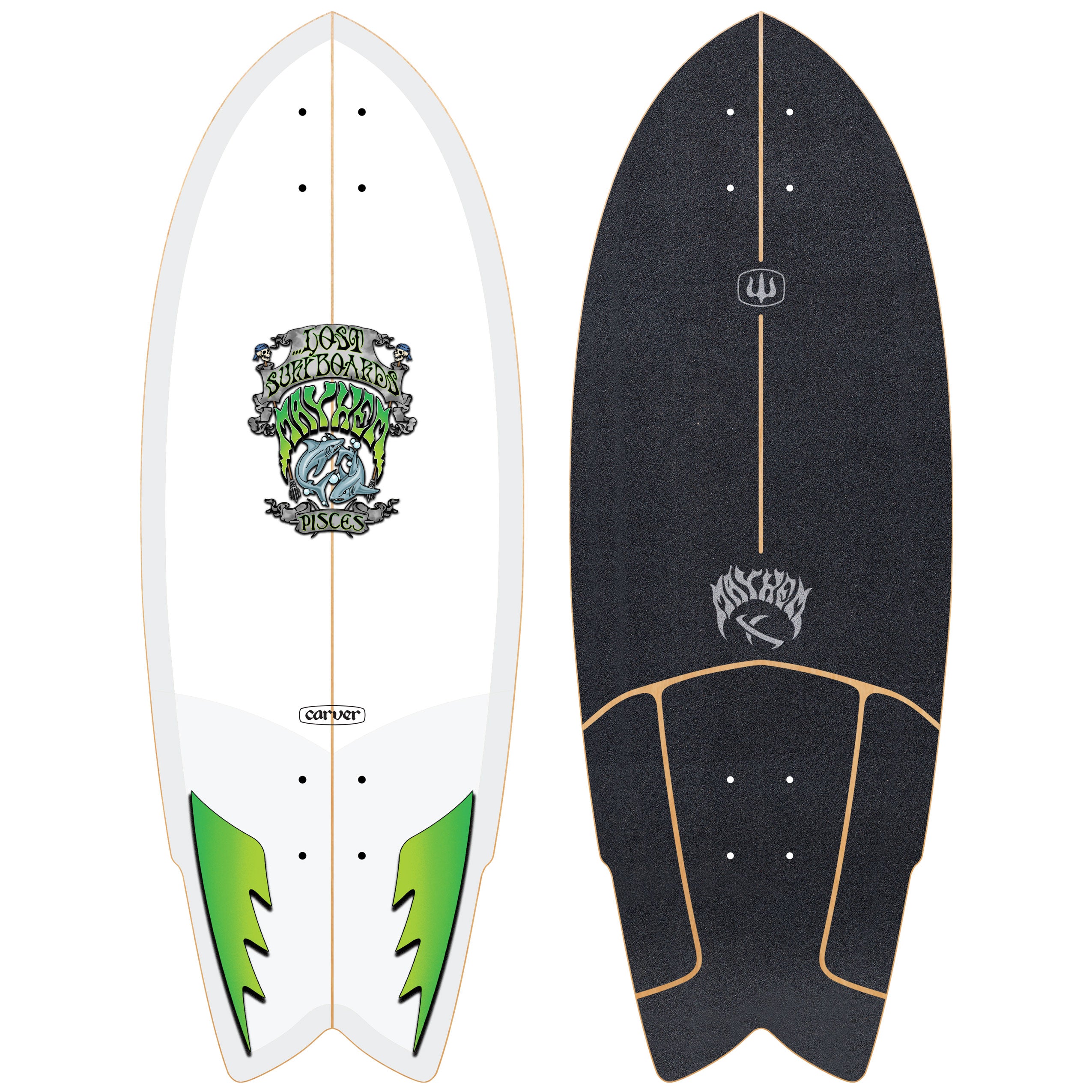 …Lost 29" Pisces | Carver Surfskate Deck