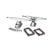 Skateboard truck assembly with hardware on a white background