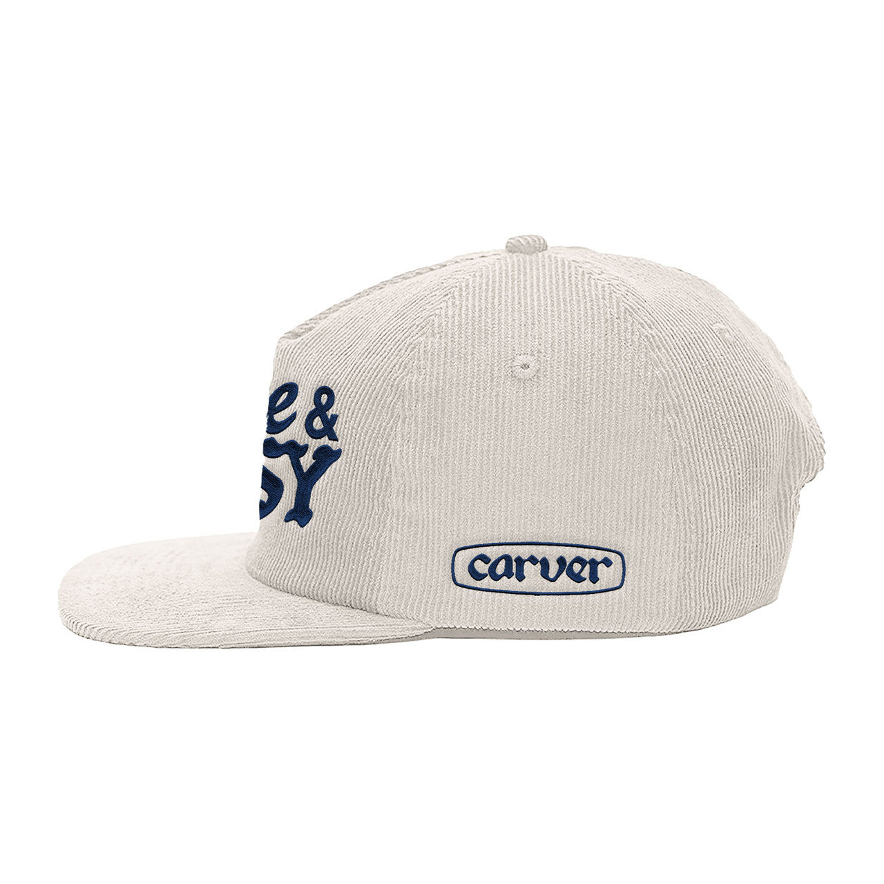 Carver x Free & Easy Snapback Hat, White