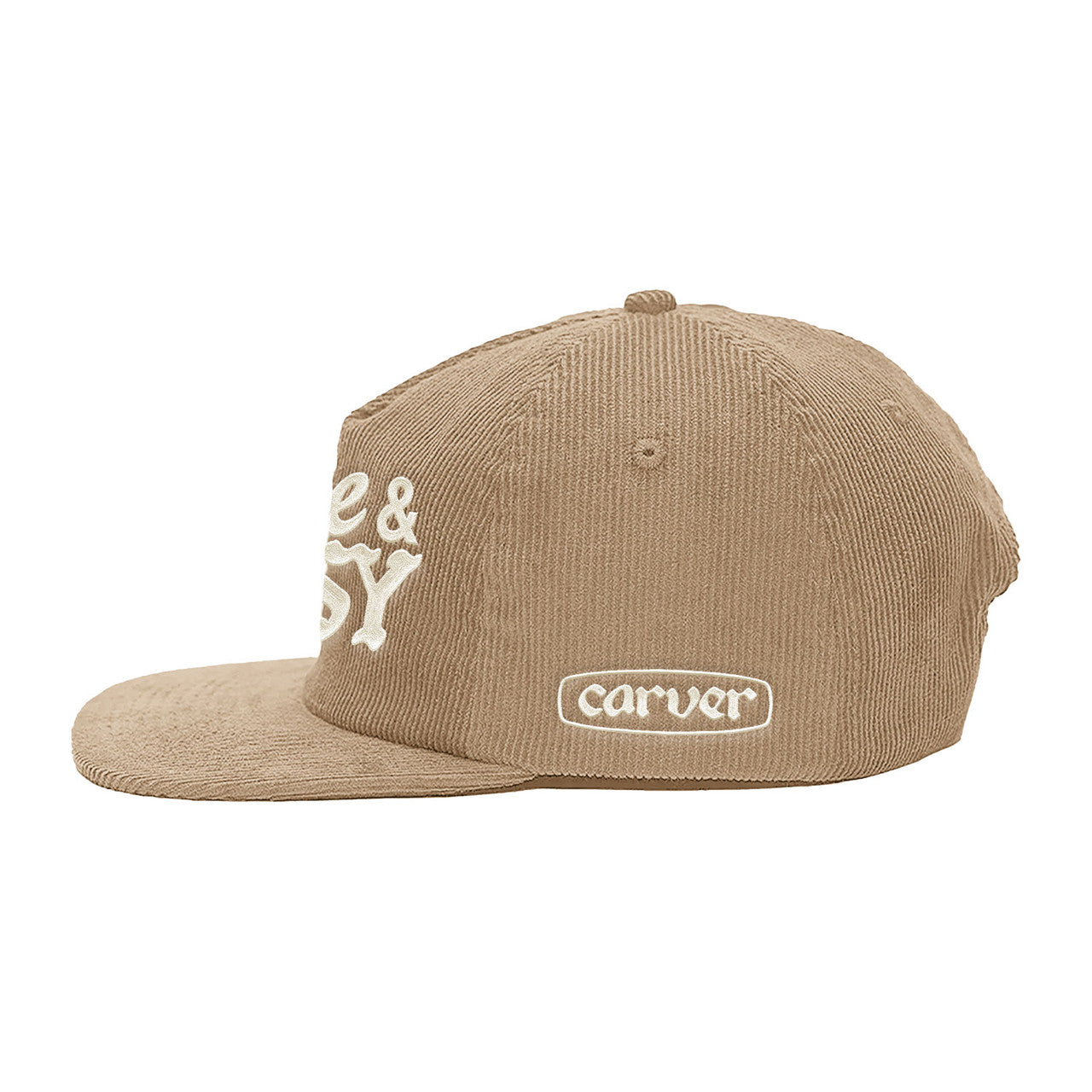 Carver x Free & Easy Snapback Hat, Light Tan