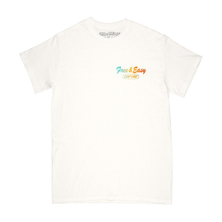 Carver x Free & Easy Short Sleeve Tee, White