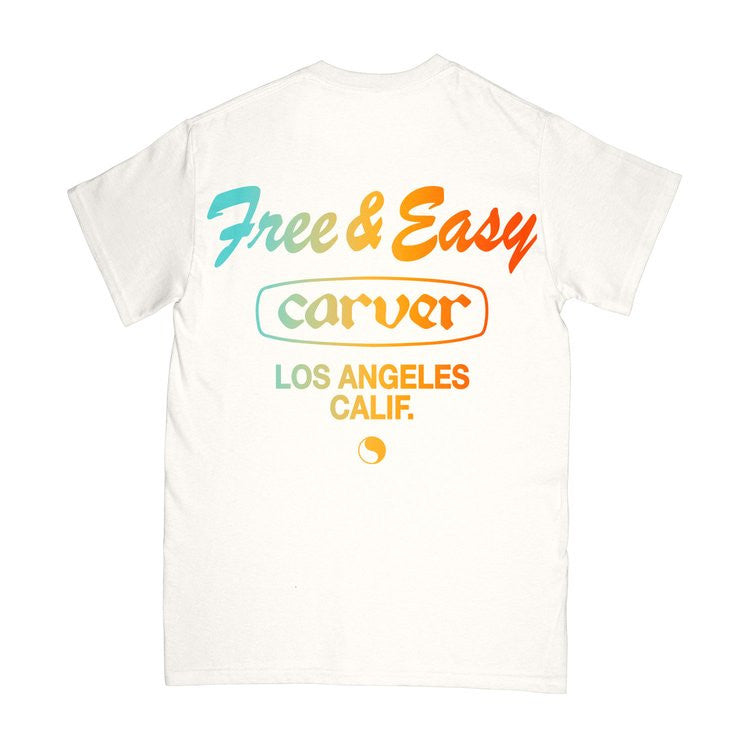 Carver x Free & Easy Short Sleeve Tee, White