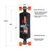 Loaded Fathom Surfskate Edition complete longboard skateboard setup infographic