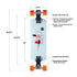 Loaded Tangent Surfskate Edition complete longboard skateboard setup infographic