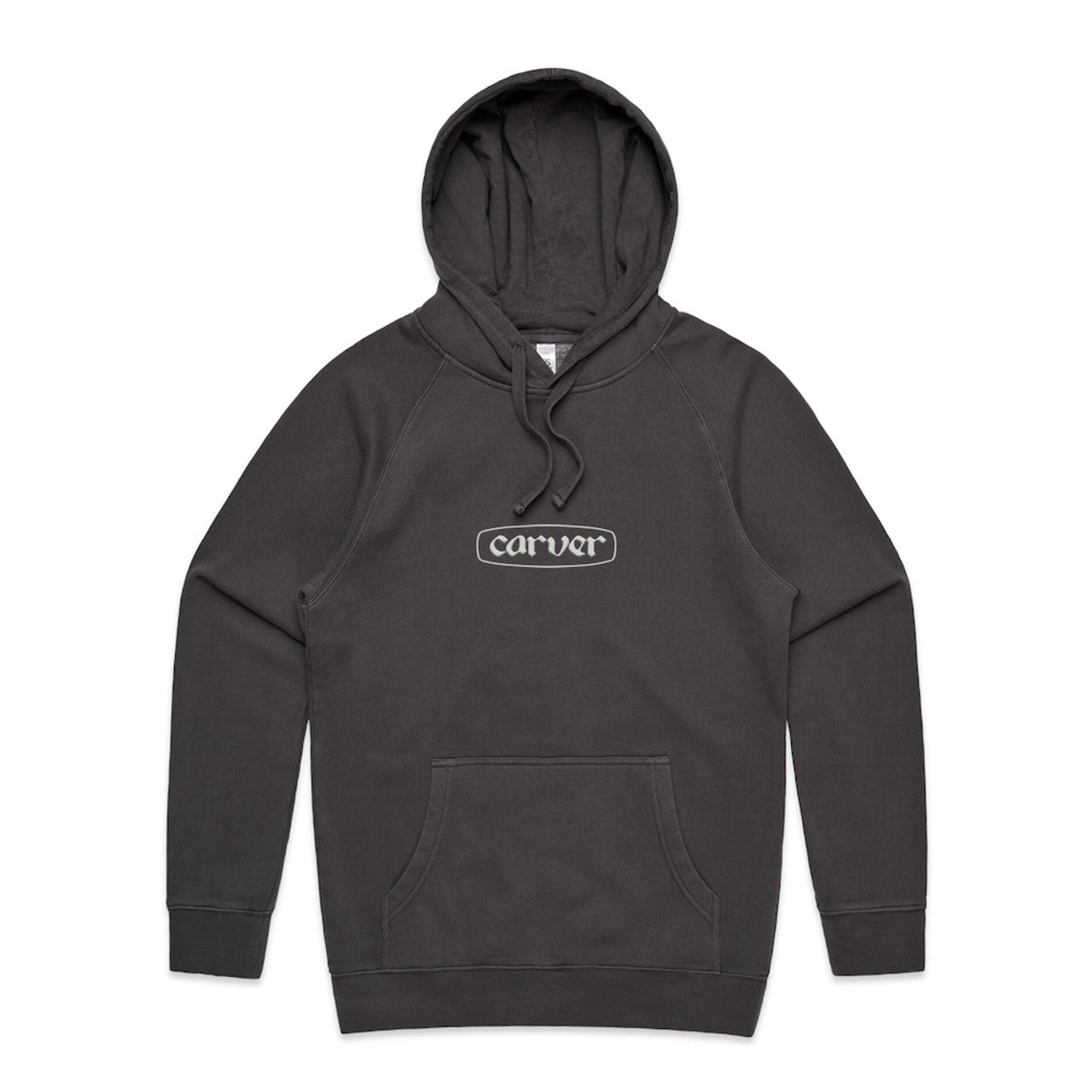 Carver Logo Pullover Hoodie, Faded Black