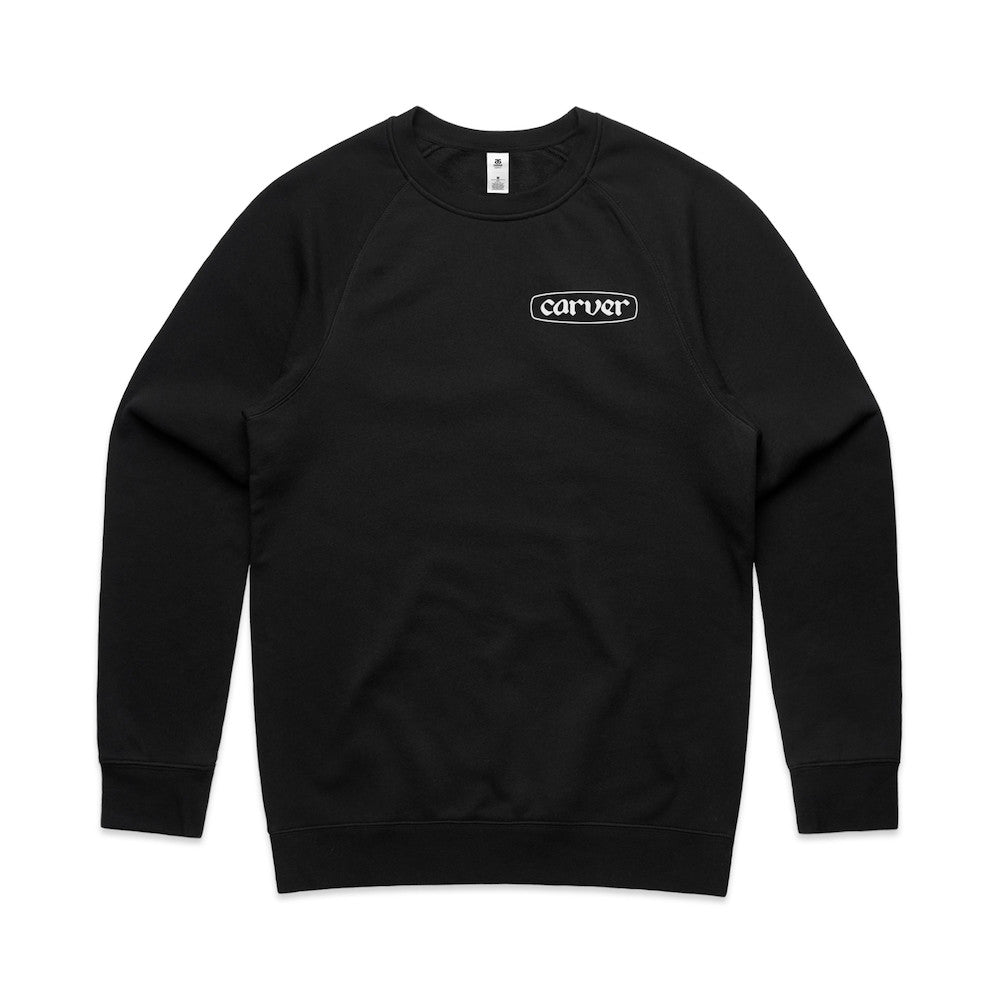 Carver Shaper Diamond Crewneck, Black