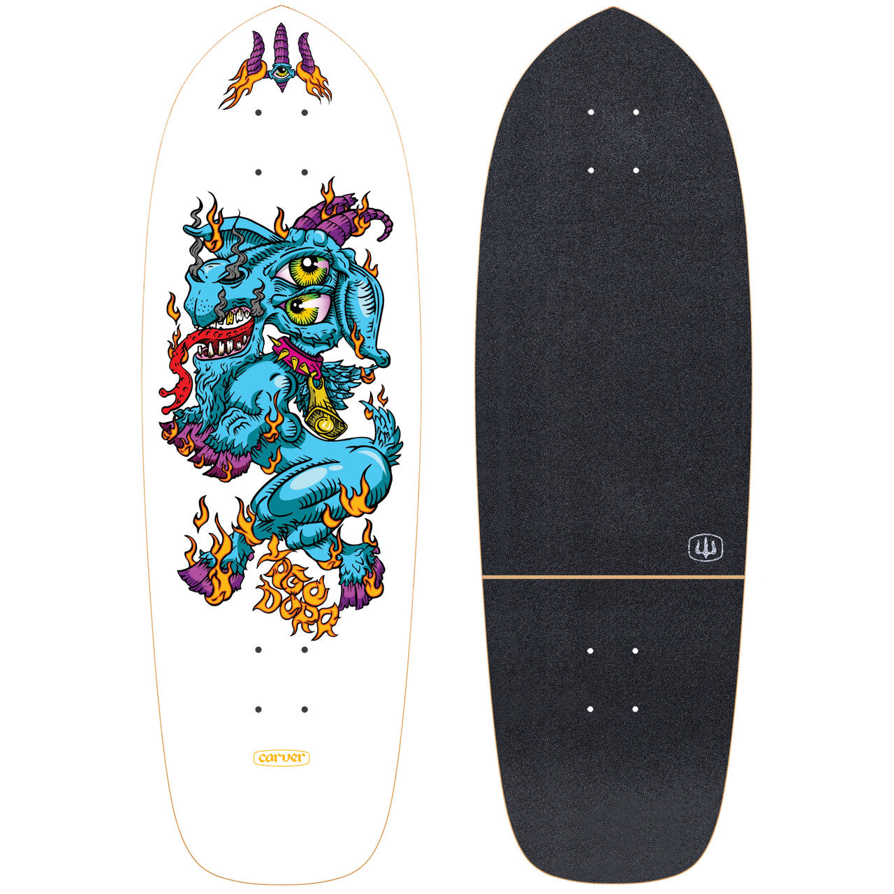 Carver 30.75" Yago Fire Goat | Surfskate Deck